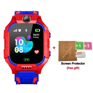 KGG Q19 Kids Smart Watch for Sim Card Smartwatch for Children Sos Call Phone Camera Voice Chat Photo Boy Girl Gift Color Screen