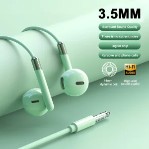 Wired Headphones HiFi Surround Sound Type-C 3.5mm In-ear Music Headset For Samsung Galaxy S25 S24 S23 S22 Ultra iPhone 16 15 Pro