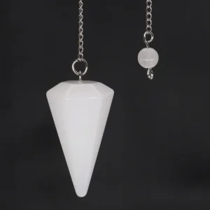 Natural Crystal Pendulums for Divination Dowsing Amethyst Pink Quartz Pendulum Reiki Healing Gem Stone Pendant Pendulos