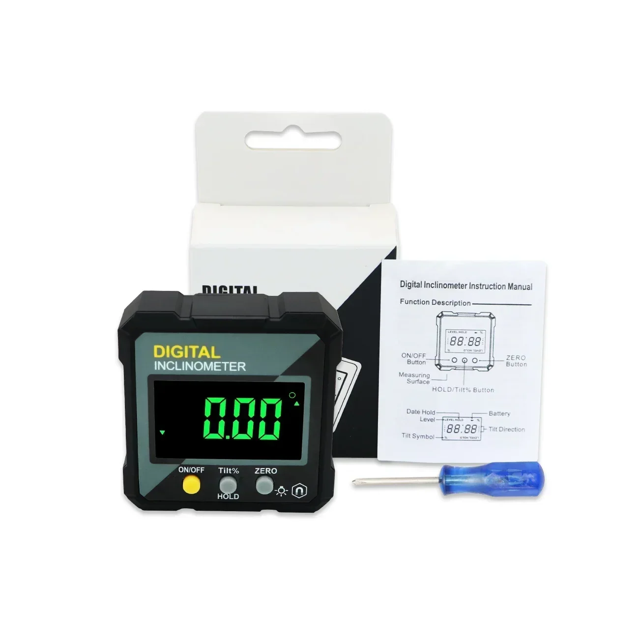 SHANHR New Angle Protractor 360 Degree Mini Electronic Digital Protractor Inclinometer Angle Finder Gauge Measurement Box - Image 6