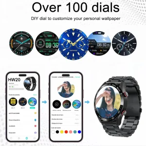 2026 New Voice Call Smart Watch Men AMOLED Screen Heart Rate Waterproof Sports Watch ECG+PPG Health Smartwatch For Android IOS