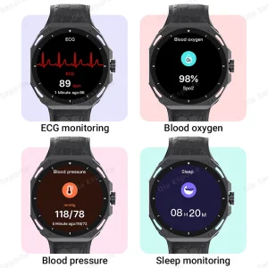 Smart Watch BT Call GPS Sport Tracker Blood Pressure Sleep Monitor Custom Dial Wireless Charging SmartWatch 2025 For Men Women