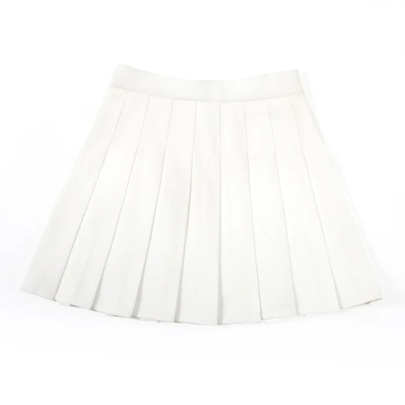 Without Shorts Women Skirts High Waist A-Line Woman Pleated Skirt Summer Fashion Female Mini Harajuku Ladies Short - الصورة 9