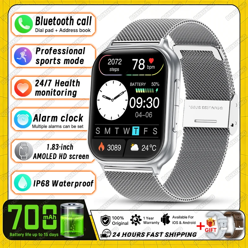 2026 New Smart Watch Outdoor Sports Fitness Men Women Heart Rate GPS Track IP68 Waterproof Bluetooth Call Smartwatch Fro Xiaomi - Image 7