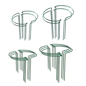6pcs Plant Support Stake Metal Ring Cage for Vegetable Growing Adjustable Stand Support For Flowers Plants Home Gardening Tools