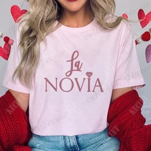 Spanish Team Bride Tribe T-shirt Girls Single Farewell Bachelorette Party Shirt Bridal Shower Wedding Party Tops Women Clothing