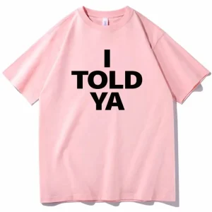 Summer Hot Selling I Told YA Challenger 2024 T-shirt Round Neck Short Sleeved Shirt Fan Gift, Women's Short Sleeved T-shirt