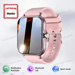 2026 Women Smart Watch Fitness Clock Sports Heart Monitor Smartwatch Bluetooth Call Music Playback 1.83'' Surprise Gift Watches