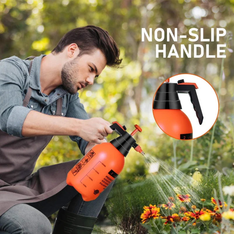 2L/3L Pumped Pressure Sprayer Air Compression Pump Manual Pressure Sprayer Garden Watering Irrigation Disinfection Spray Bottle - الصورة 5
