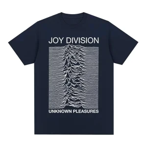 Joy Division Creative Line Print Summer High Quality 100% Cotton Casual Comfortable Men's T-Shirt Trendy Street Women Clothing