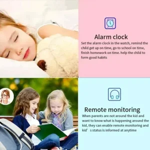 Lenovo New Kids Smart Watch SOS GPS Antil-lost With Sim Card Ip67 Waterproof Remote Photo Kids Gift For IOS Android Children