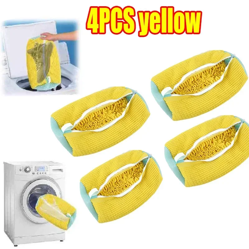 Machine Washable Shoe Washing & Drying Bag with Soft Fiber - Durable Polyester Laundry Protector for Shoes Adjustable Strap - الصورة 15