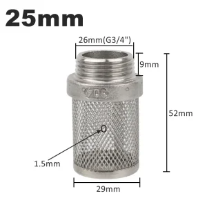 304 Stainless Steel Mesh Filter Garden Irrigation Pump Hose Filter Water Cleaning Mesh Metal Filter