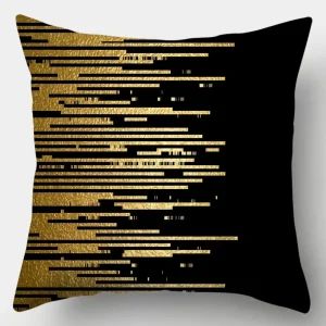 Home Decor Gold Patterned Decorative Digital Print Pillowcases Pattern Cushion Cover Suitable for Sofa Bedroom Car Pillow Cover