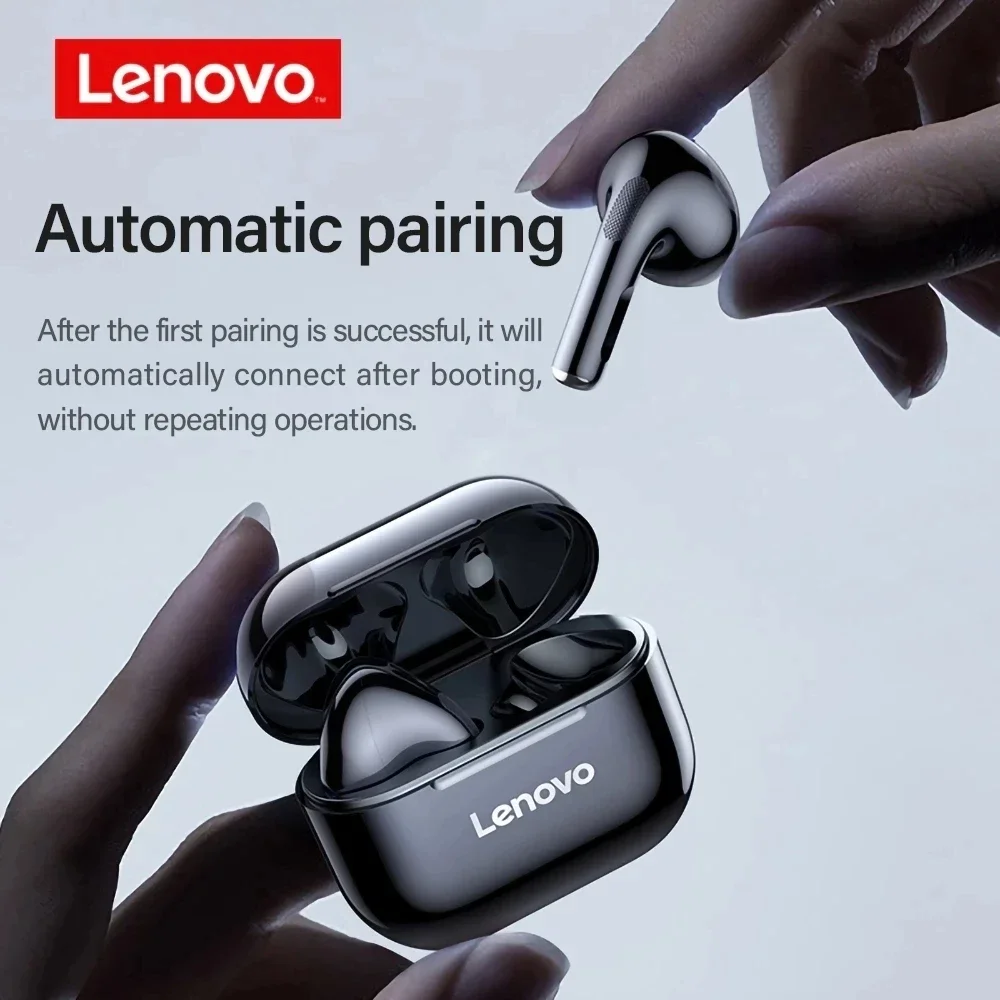 Lenovo LP40 Earphones TWS Wireless Bluetooth 5.0 Earbuds Bass Touch Control Stereo Noise Reduction Long Standby Original Choice - الصورة 5