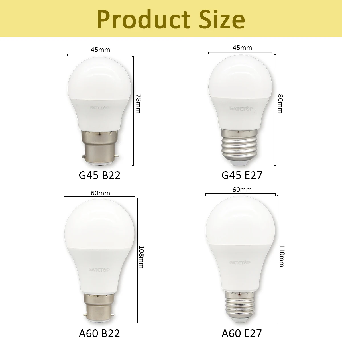 1-20pcs High lumen LED Bulb Lights AC DC 12V 24V 36V 48V E27 B22 3W 5W 10W for Home Equivalent,Landscape Garden Yard Outdoor - الصورة 3