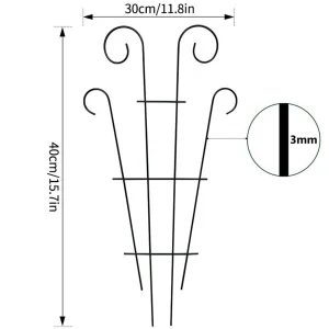 Climbing Plant Trellis Plant Support Garden Stake Stand Climbing Rack Iron Flower Trellis Frame Stand Holder Garden Decor