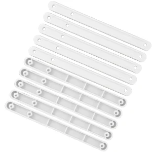 10pcs Draw Rail Plastic Drawer Slides 180/235/298mm Draw Runners Replacement Wardrobe Guide Rail Furniture Hardware