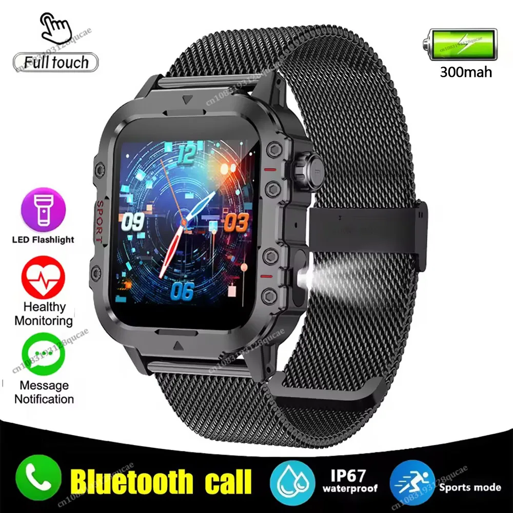 Outdoor Sports Smart Watch LED Flashlight Bluetooth Talking 1.44 inch HD Screen Smart Watch for Men Women Holiday Gifts 2025 New - Image 11
