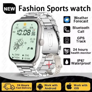 Global Version Watch 5 Men Women AMOLED Screen Heart Rate Bluetooth Call GPS Track Waterproof Sports Smart Watch For Android ios