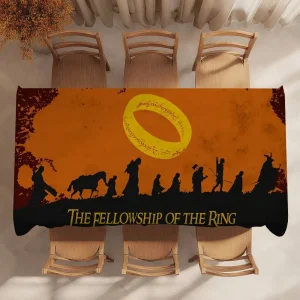 Movie R-Rings Of The L-Lords Table Cloth Indoor Outdoor Picnic Party Decoration Kitchen Table Cloth Waterproof Cloth Stain-Proof