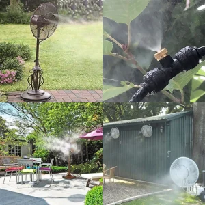 Outdoor Misting Cooling System 3/6/10m Garden Patio Terrace Balcony Drop Temperature Nebulizer DIY Fan Cooler Fog Sprayer