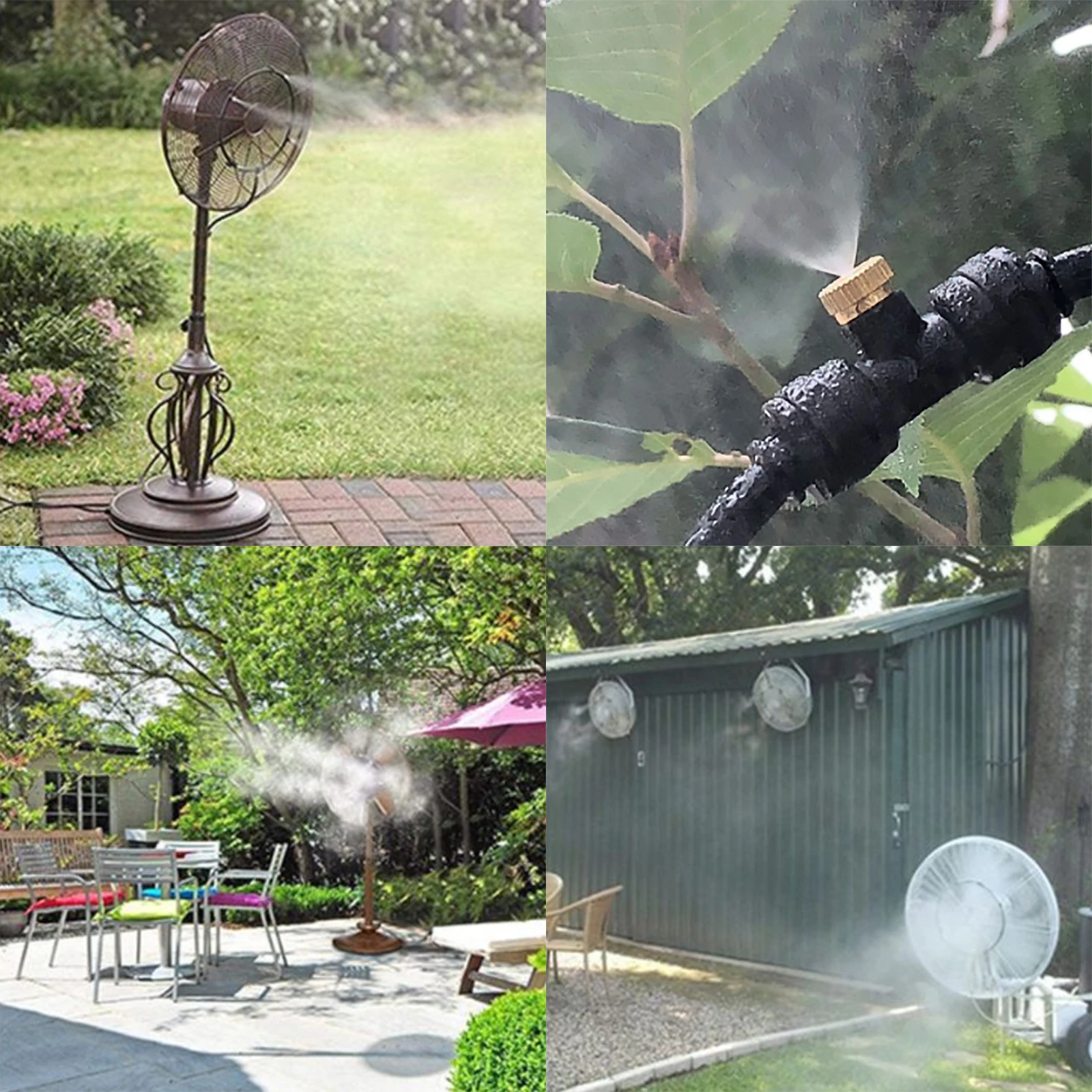 Outdoor Misting Cooling System 3/6/10m Garden Patio Terrace Balcony Drop Temperature Nebulizer DIY Fan Cooler Fog Sprayer - الصورة 5