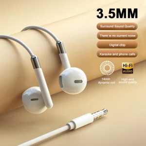 Wired Headphones HiFi Surround Sound Type-C 3.5mm In-ear Music Headset For Samsung Galaxy S25 S24 S23 S22 Ultra iPhone 16 15 Pro