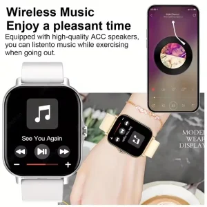 2025 New Smart Watch Bluetooth Talking Blood Oxygen/Blood Pressure Monitor DIY Watch Face SmartWatch for Women Men Holiday Gift