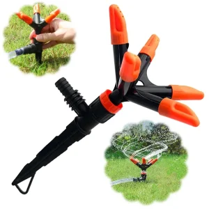 360-degree Rotating 5-nozzle Automatic Sprinkler For Watering Flowers, Vegetables, Water Pipes, Garden Lawn Irrigation Ground