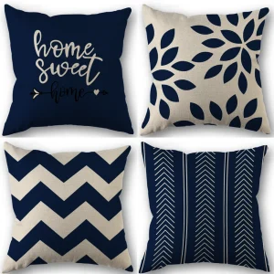 4Pcs Linen Square Cushion Cover,single-sided Printed Pillowcase ,Home Decor ,Room Decor,Living Decor,Bedroom Decor