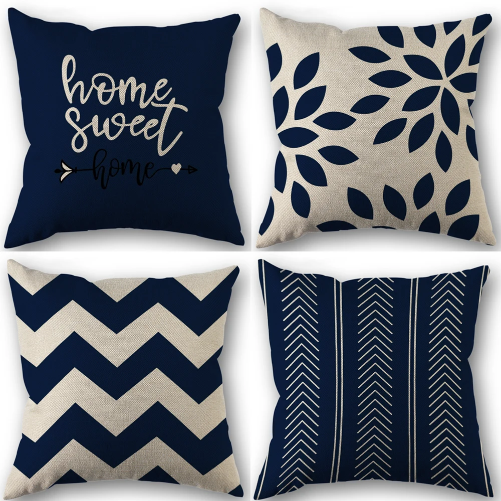 4Pcs Linen Square Cushion Cover,single-sided Printed Pillowcase ,Home Decor ,Room Decor,Living Decor,Bedroom Decor - Image 4
