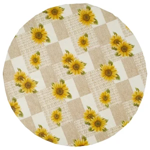 Round Tablecloth PVC Waterproof Oil-Proof Elastic Edged Party Wedding Table Cloth Home Decor Kitchen Table Protection Cover