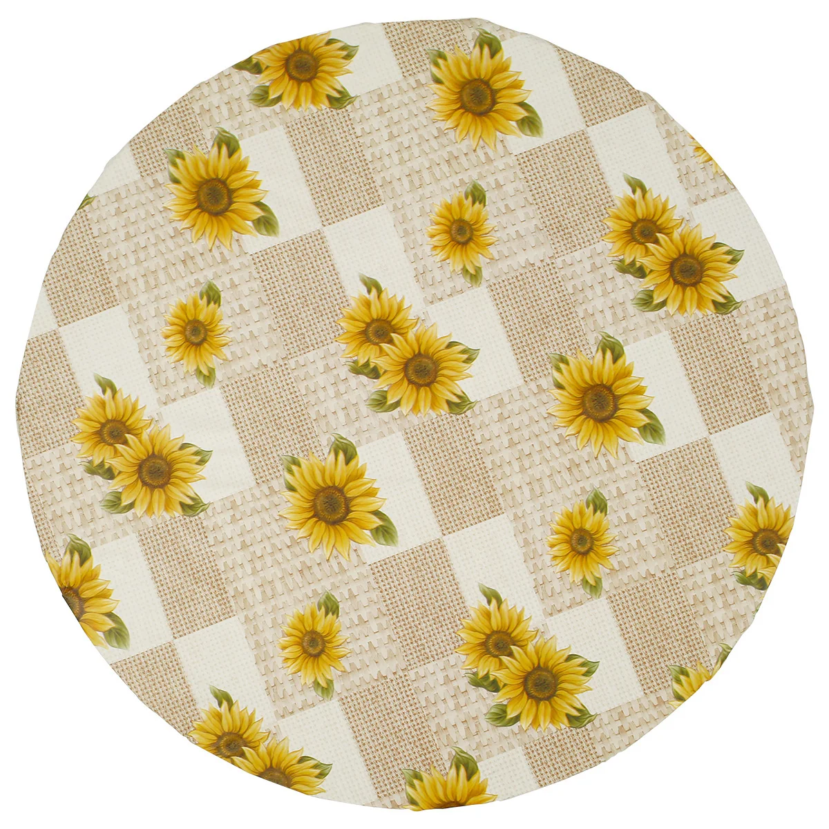 Round Tablecloth PVC Waterproof Oil-Proof Elastic Edged Party Wedding Table Cloth Home Decor Kitchen Table Protection Cover - الصورة 9