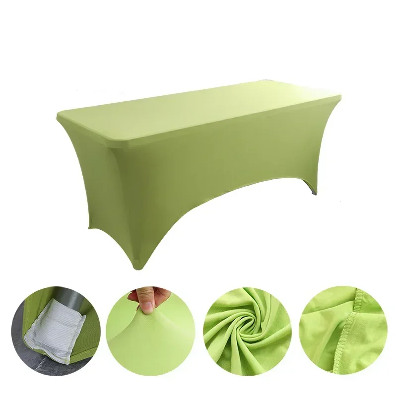 6FT 8FTSpandex Tablecloth High Stretch Wedding Hotel Birthday Table Cover for 4ft 5ft 6ft 8ft Folding Table Cocktail Tablecloth - Image 29