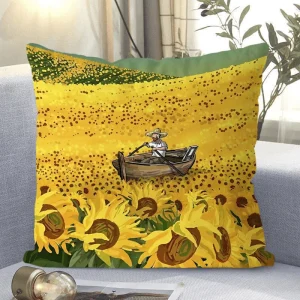 "Van Gogh - Style Impressionist Art Throw Pillow Cover"