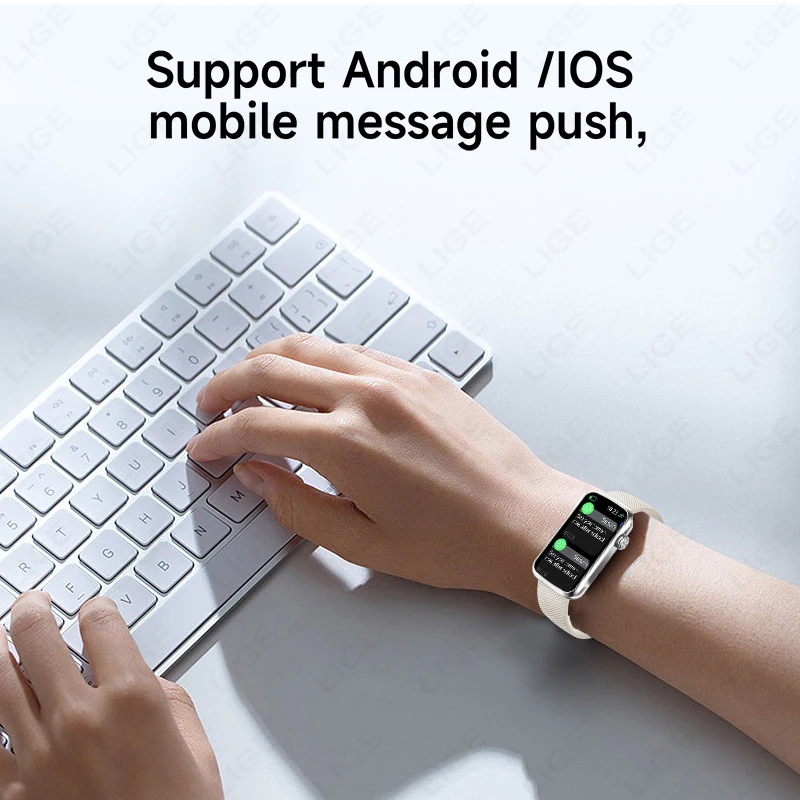 1.47inch Smart Watch Men Women Smart Bracelet Heart Rate Step Count Sports Health Monitoring Waterproof Men's Sports Smart Watch - الصورة 3