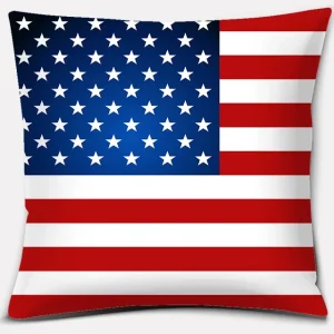 American Independence Day Series LOVE USA Printed Square Home Decoration Pillowcase Cojines Decorativos Para Sofá Akcesoria Kuch