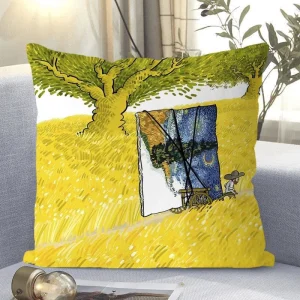 "Van Gogh - Style Impressionist Art Throw Pillow Cover"
