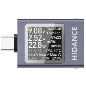 13 in 1 DC 4.5-50V 0-12A Multi-function Digital Display DC Voltage Ammeter Power Meter Type-c Cell Phone Charging PD3.1 Tester