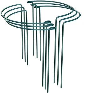 6pcs Plant Support Stake Metal Ring Cage for Vegetable Growing Adjustable Stand Support For Flowers Plants Home Gardening Tools