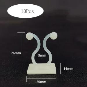 10/30/50pcs/Bag Plant Vine Climbing Clip Invisible Wall Self-adhesive Fixator Garden Plant Vine Climbing Fixed Support