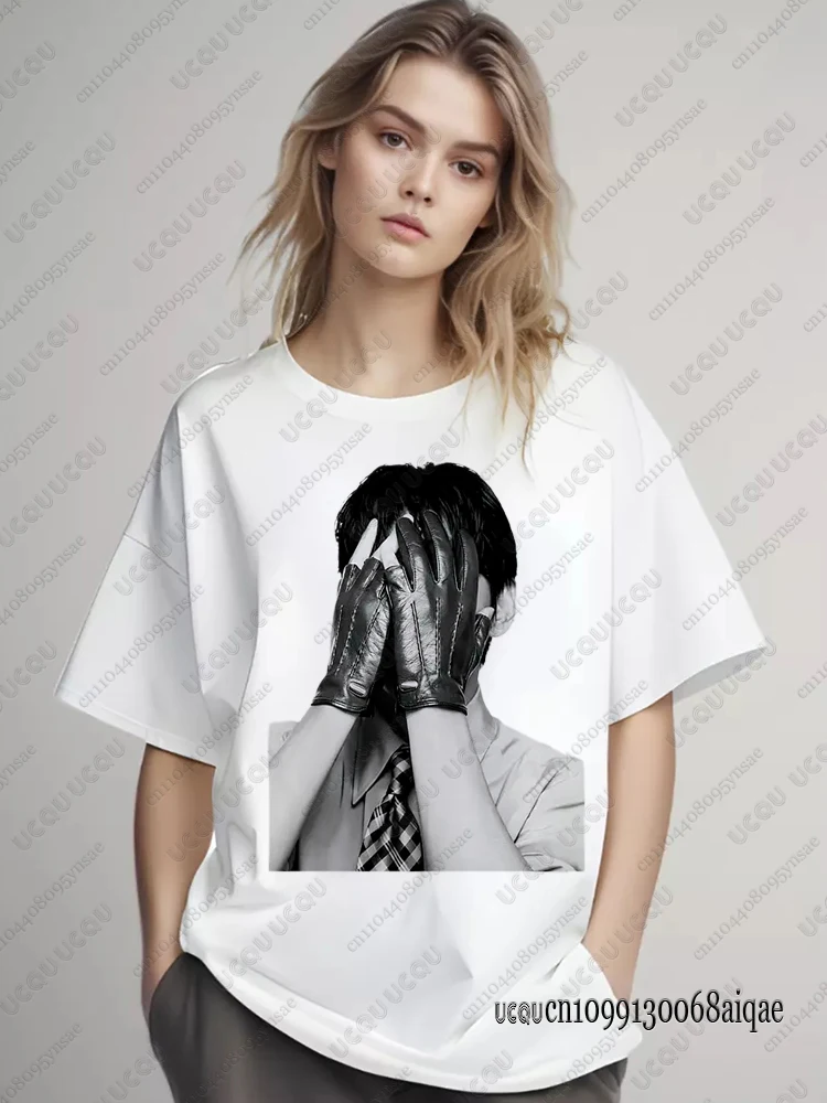 K-pop Famous Singer Polera Manga Corta Print T-shirts For Women 2026 World Tour Concert T-shirts Fans Gifts Y2K Boy Band Tops - Image 3