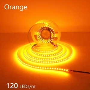 24V 12V LED Strip 2835 120LEDs/m Home Lamp Strip Pink Red Ice Blue Green Golden Yellow Orange Flexible Waterproof Soft Lamp Bar