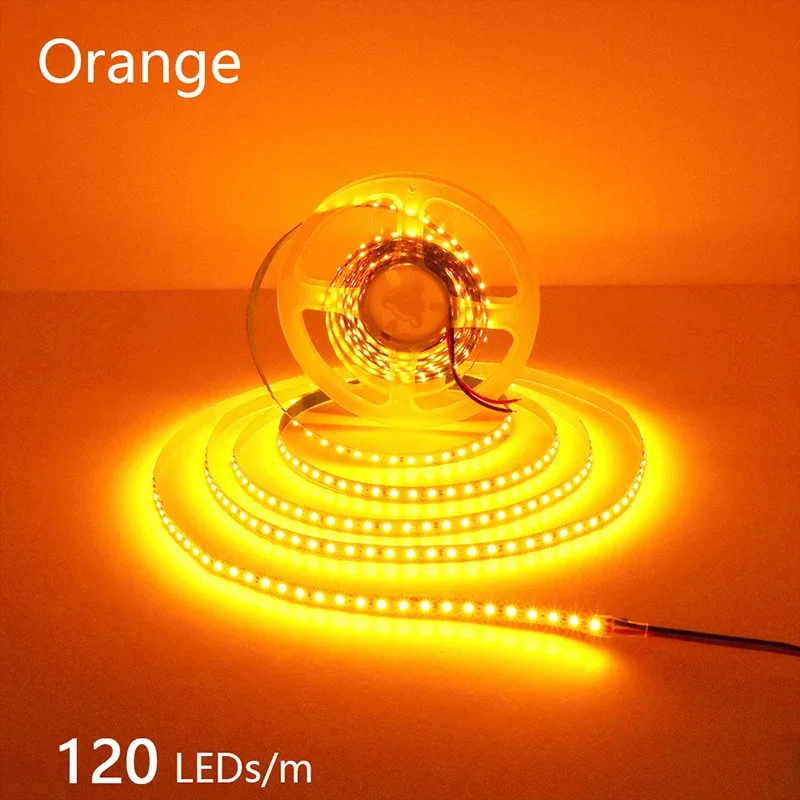 24V 12V LED Strip 2835 120LEDs/m Home Lamp Strip Pink Red Ice Blue Green Golden Yellow Orange Flexible Waterproof Soft Lamp Bar - الصورة 25