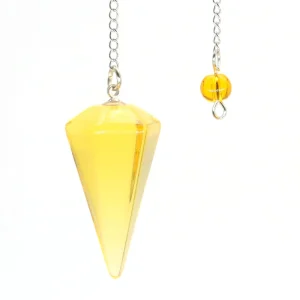 Natural Crystal Pendulums for Divination Dowsing Amethyst Pink Quartz Pendulum Reiki Healing Gem Stone Pendant Pendulos