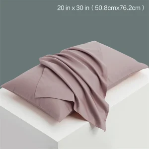 1pc Solid Color Pillow Cover 20 in x 30 in (50x76cm) Rectangular White Pillowcase Bedding Pillow Case