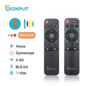 BOXPUT BPR2S Air Mouse Voice Remote Control TvBox Controller Gyroscope IR learning bt Remote Control For Android Set Top Box