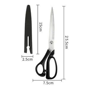 10 Inch Stainless Steel Tailor Shears for Fabric Leather Cutting Professional Sewing Craft DIY Apparel Making Tool Accessory