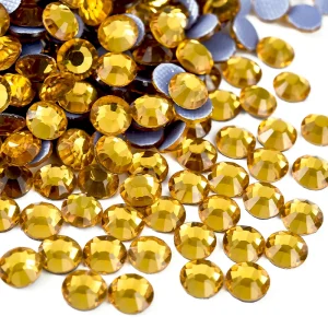 BOBOHOO Multi-color SS6-SS30 Glass Crystal Hot Fix Rhinestones Flatback Iron On Stone For DIY Nail Art Fabric Clothes Decoration
